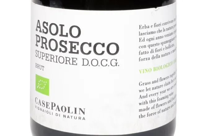 Этикетка Case Paolin Asolo Prosecco Superiore Brut 2023 0.75 л
