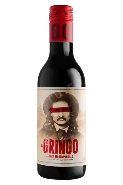 Вино El Gringo Dark Red Tempranillo Castilla VDT 2022 0.25 л