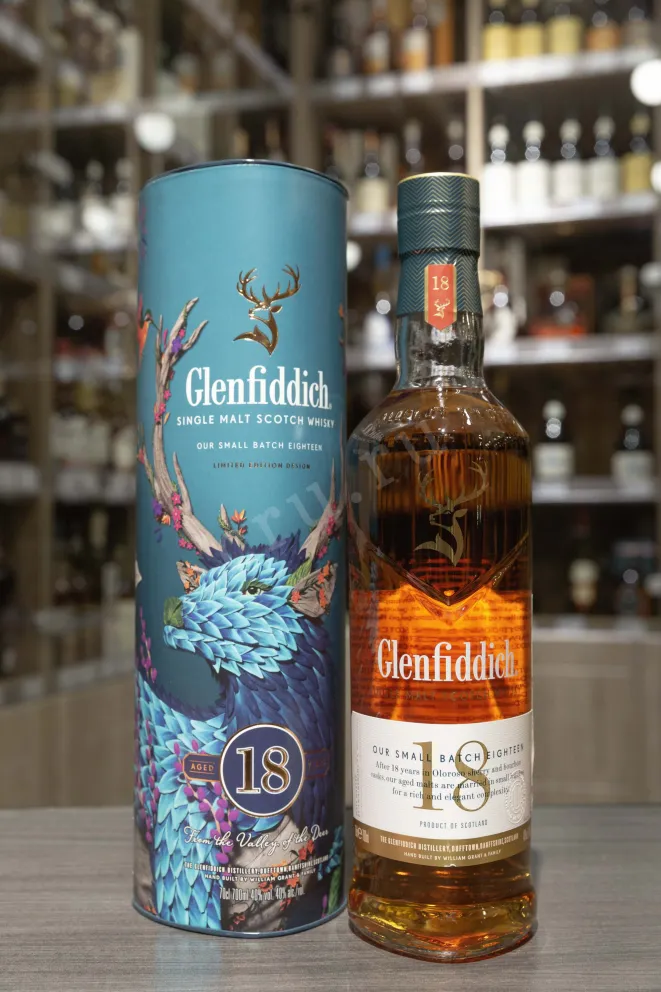 Контрэтикетка Glenfiddich 18 Years Old
