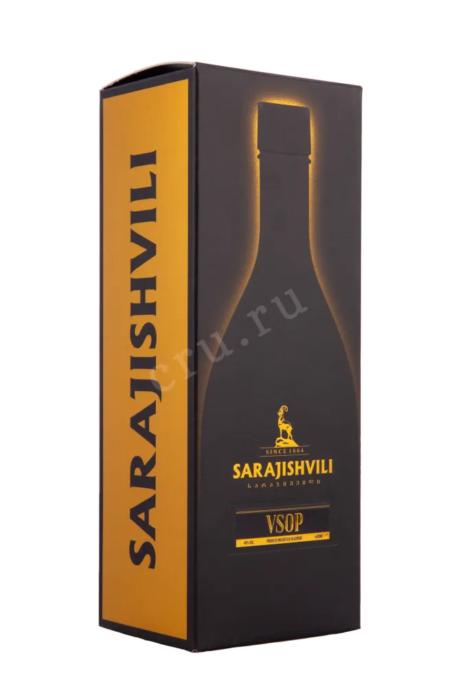 Коньяк Сараджишвили ВСОП в подарочной упаковке  0.5 л