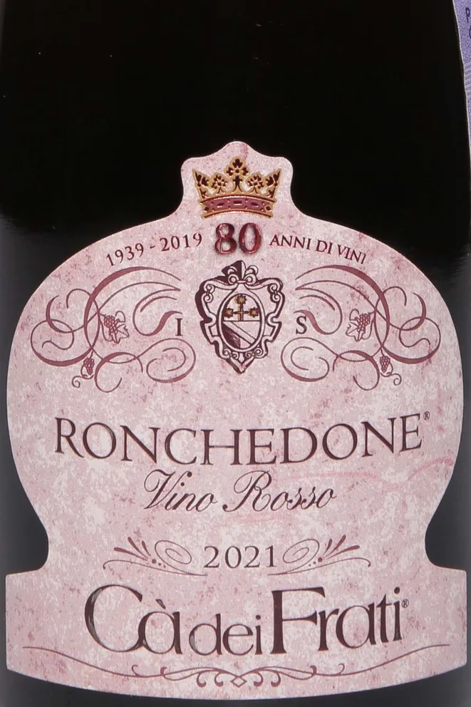 Этикетка Ca dei Frati Ronchedone 2021 0.375 л