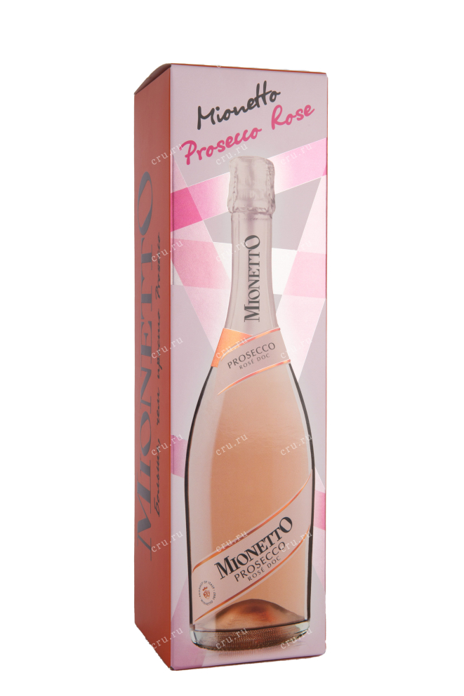Подарочная коробка Prosecco Mionetto Rose Extra Dry gift box 2020 0.75 л