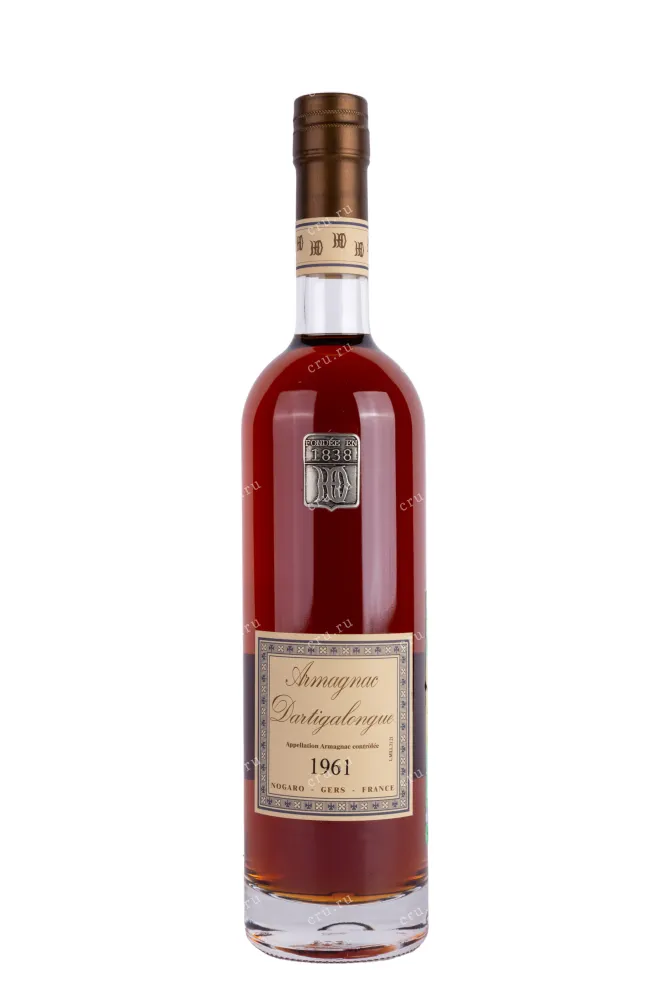 Бутылка Vintage Bas Armagnac Dartigalongue 1961 wooden box 1961 0.5 л