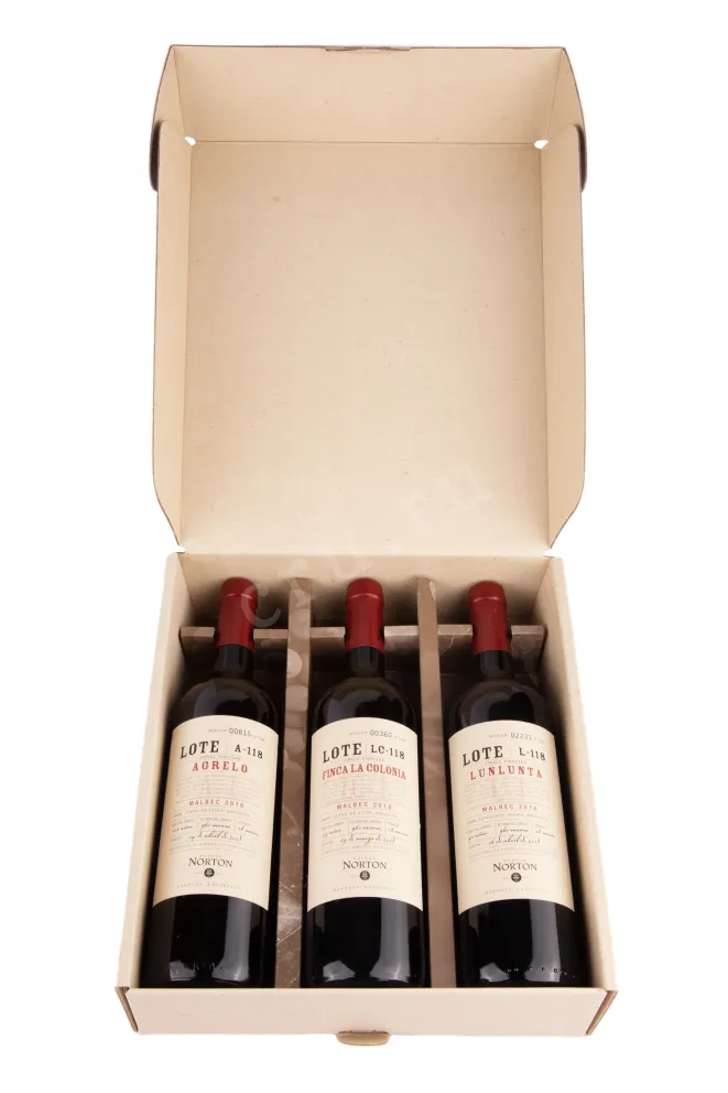 Вино Norton Lote gift set 3* 0.75 л
