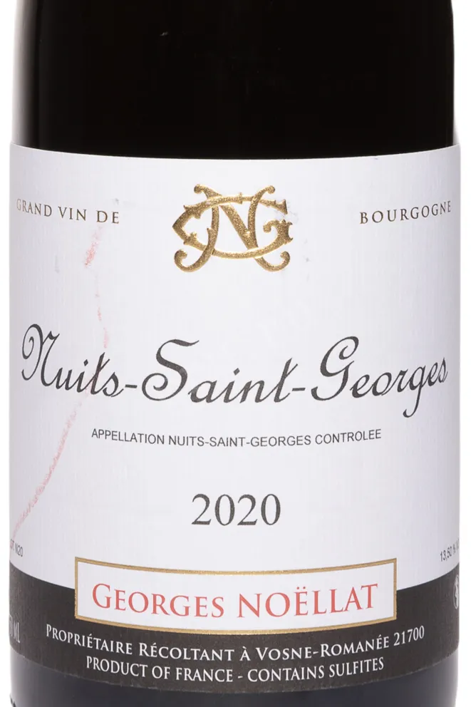 Этикетка Domaine Georges Noellat Nuits-Saint-Georges AOC 2020 0.75 л