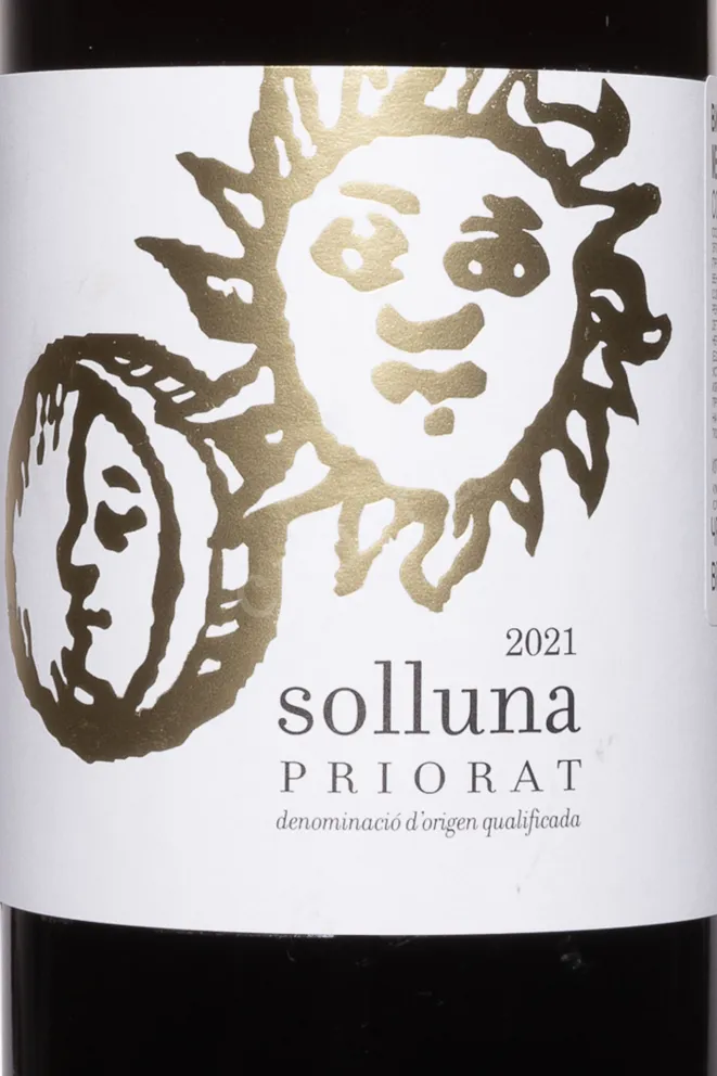 Этикетка Solluna Priorat DOQ 2021 0.75 л