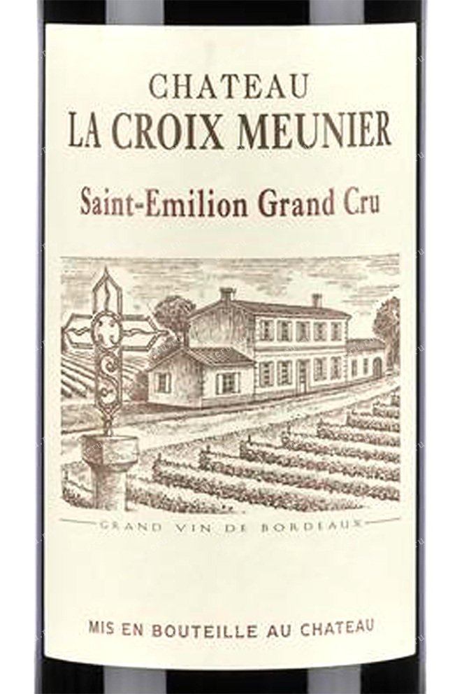 Этикетка Chateau la Croix Meunier Saint Emilion Grand Cru 2018 0.75 л