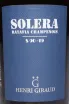Этикетка Henri Giraud Ratafia Champenois Solera in gift box 2019 0.5 л
