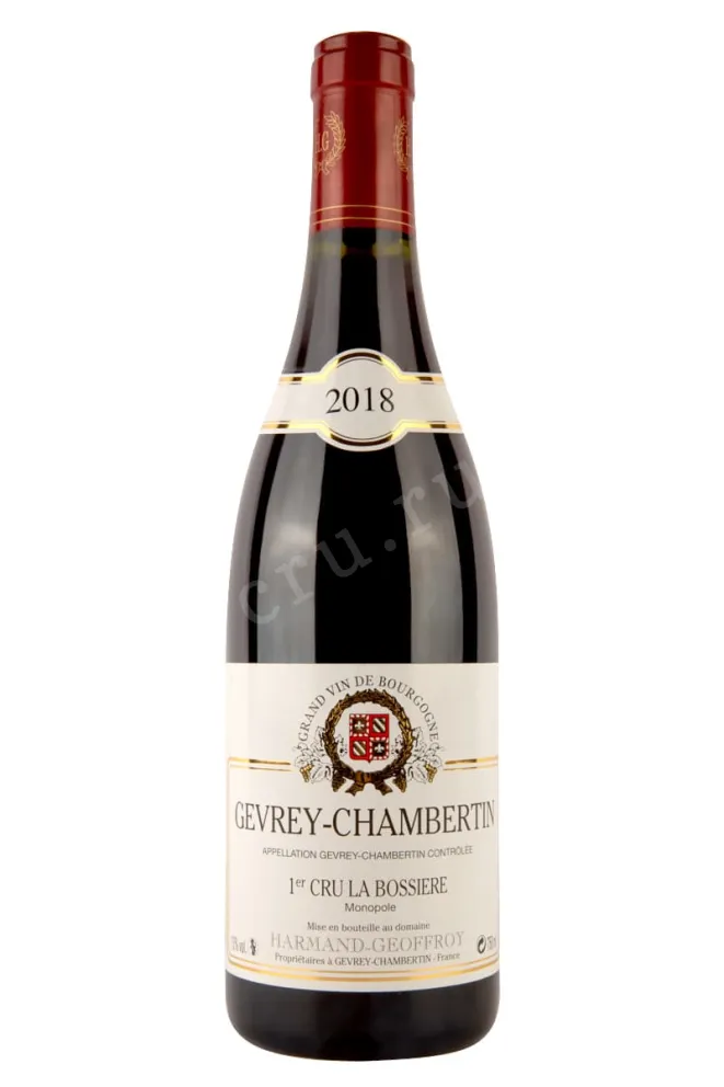 Вино Domaine Harmand-Geoffroy Gevrey-Chambertin 1er Cru La Bossier Monopole 2018 0.75 л