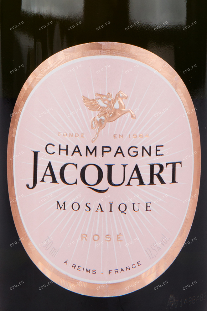 Этикетка игристого вина Jacquart Rose Mosaique 0.75 л