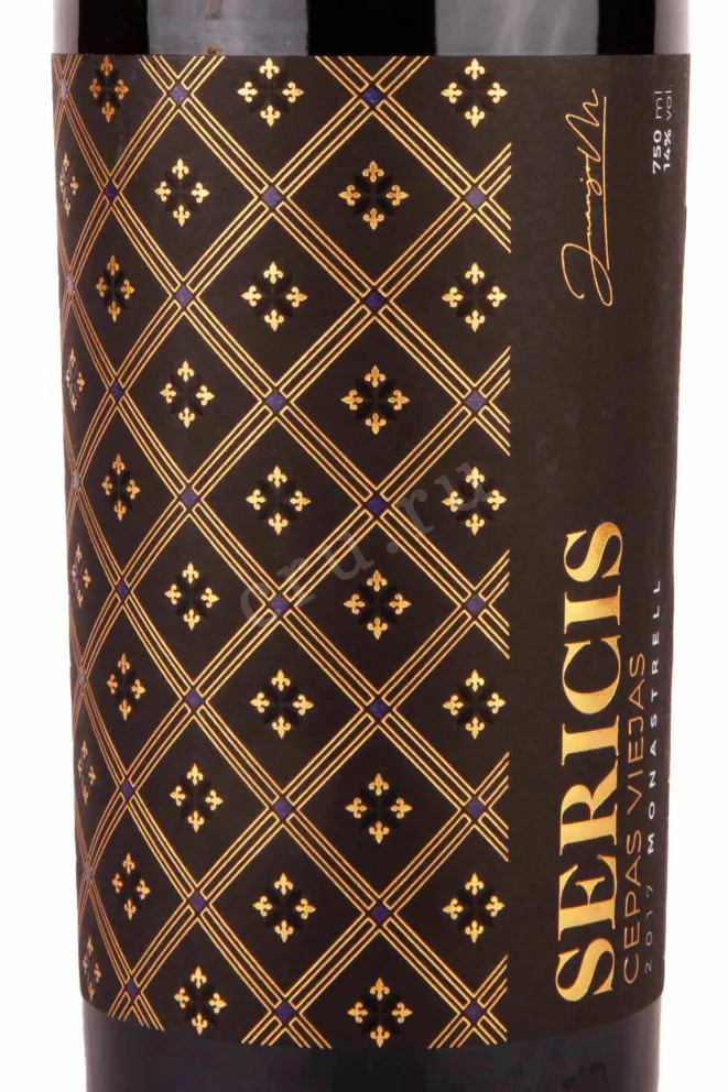 Этикетка Sericis Cepas Viejas Monastrell 2017 0.75 л