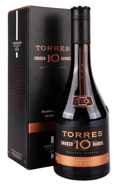 Бренди Torres 10 Smoked Barrel in gift box  0.7 л