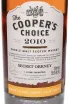 Этикетка The Cooper's Choice Secret Orkney Amontillado Sherry Cask Finish in gift box 2010 0.7 л