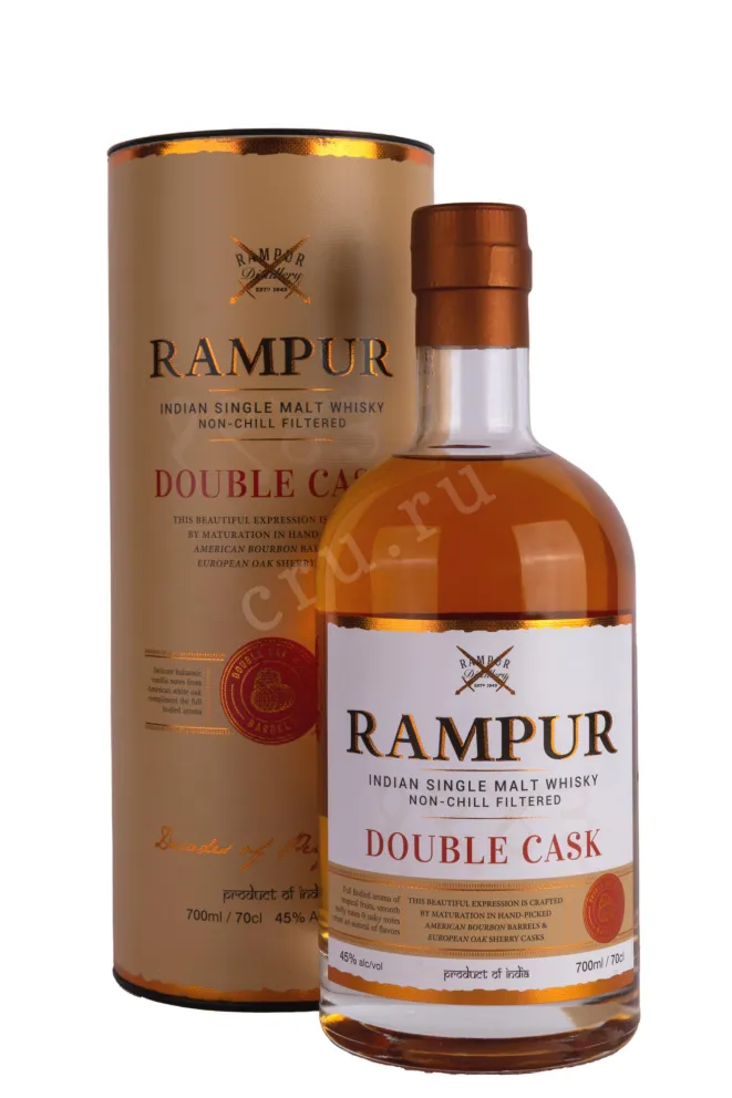 Виски Rampur Double Cask in tube  0.7 л