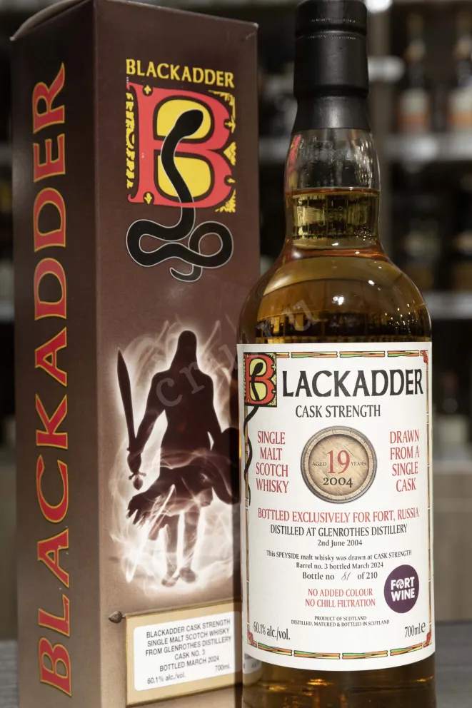 В магазине Крю Профи Blackadder Glenrothes Cask Strength Single Malt 19 YO in gift box 0.7 л