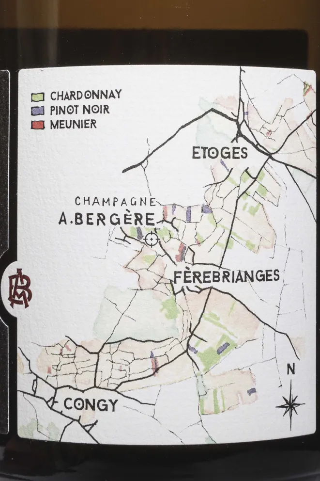 Этикетка A. Bergere Origine Brut in gift box 2023 0.75 л