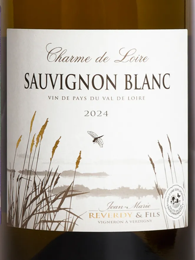 Этикетка Charme de Loire Sauvignon Blanc Jean-Marie Reverdie & Fils 2024 0.75 л