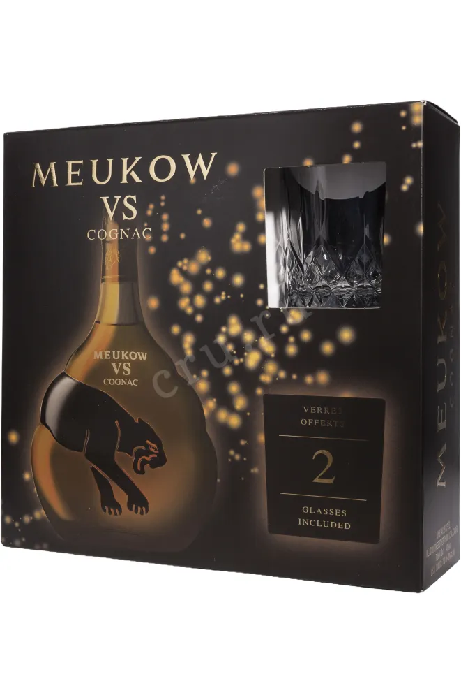 Подарочная коробка Meukow VS in gift box with 2 glasses 0.7 л