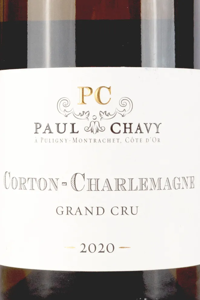 Этикетка Paul Chavy Corton-Charlemagne Grand Cru 0.75 л
