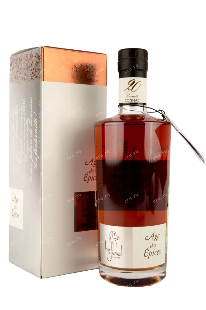 Коньяк Leopold Gourmel Age des Epices 20 Carats Tres Vieux in gift box  0.7 л