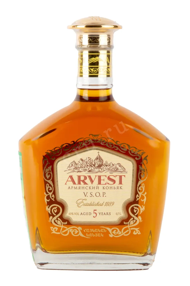 Коньяк Арвест В.С.О.П. 5 лет в подарочной упаковке  0.7 л