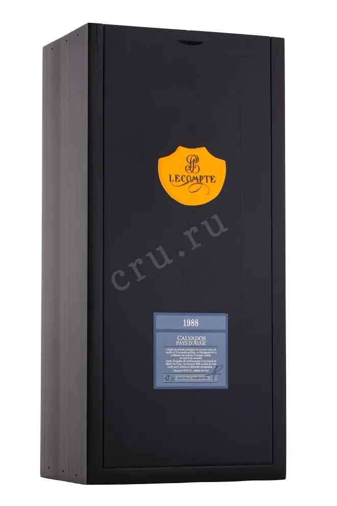 Подарочная коробка кальвадоса Леконт 1988 0.7