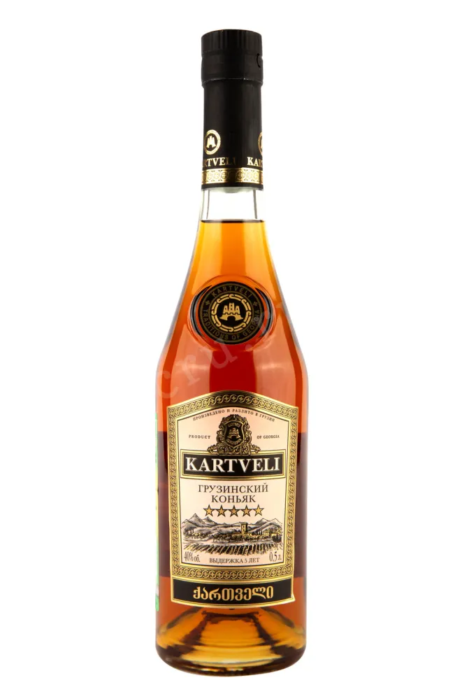 Коньяк Картвели 5 звезд  0.5 л
