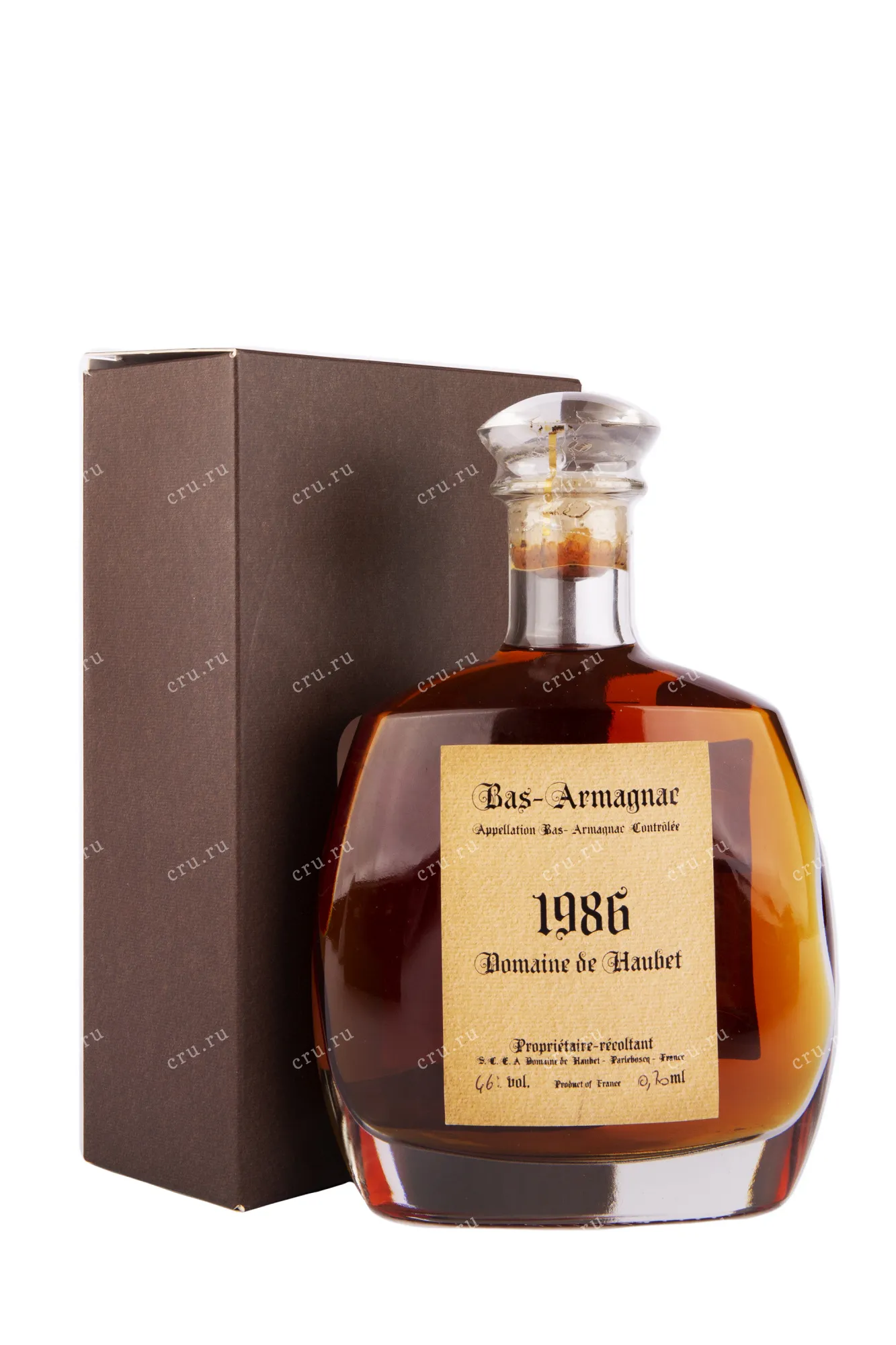 Фото — Арманьяк Domaine de Haubet gift box 1986 0.7 л
