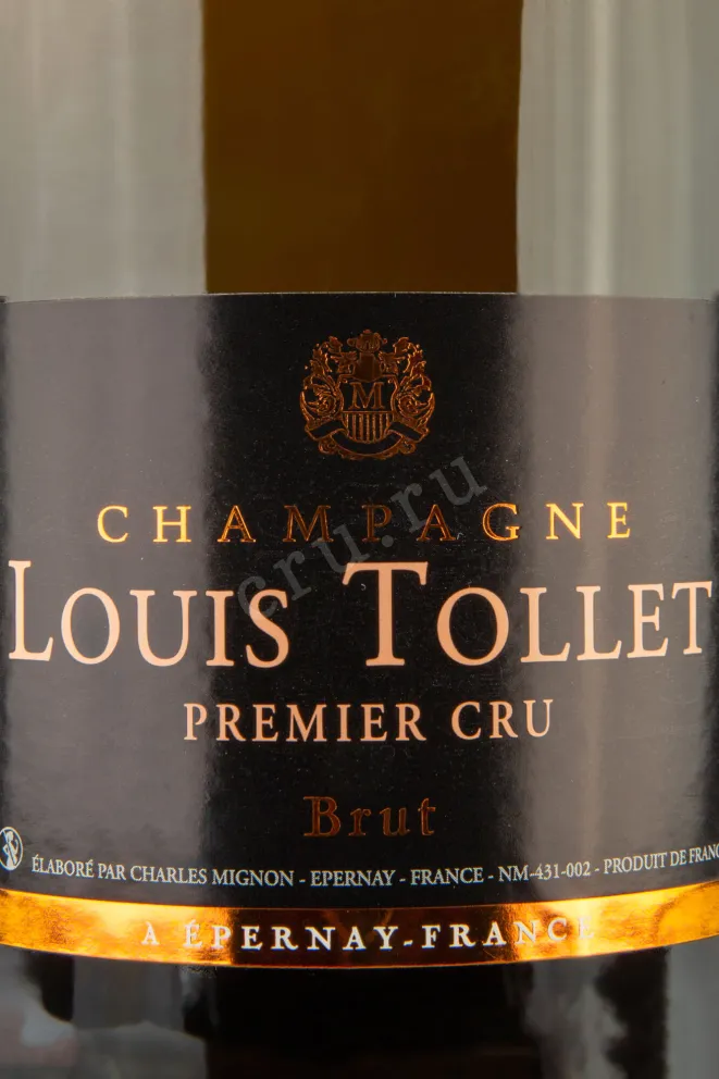Этикетка Louis Tollet Premier Cru Brut 0,75 л