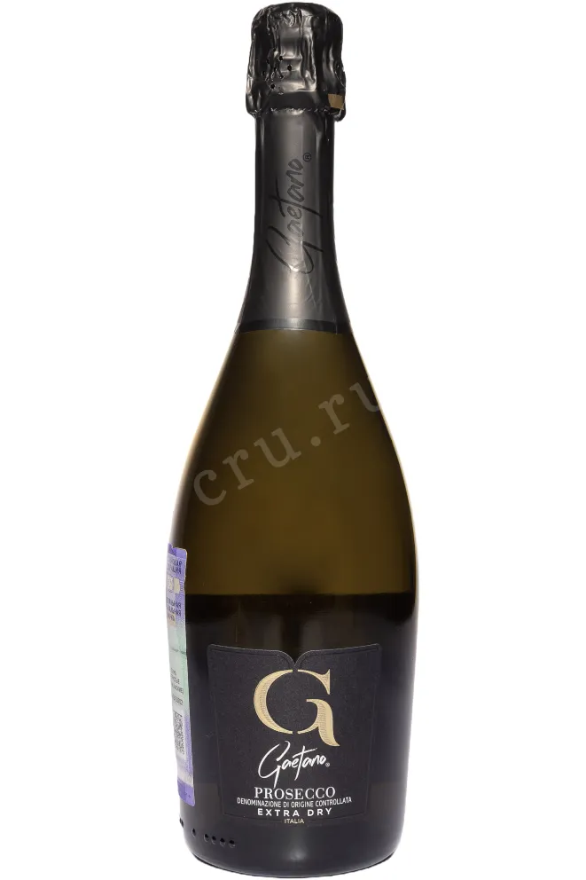 Бутылка Gaetano Prosecco Extra Dry DOC in gift box with 1 glass 2024 0.75 л