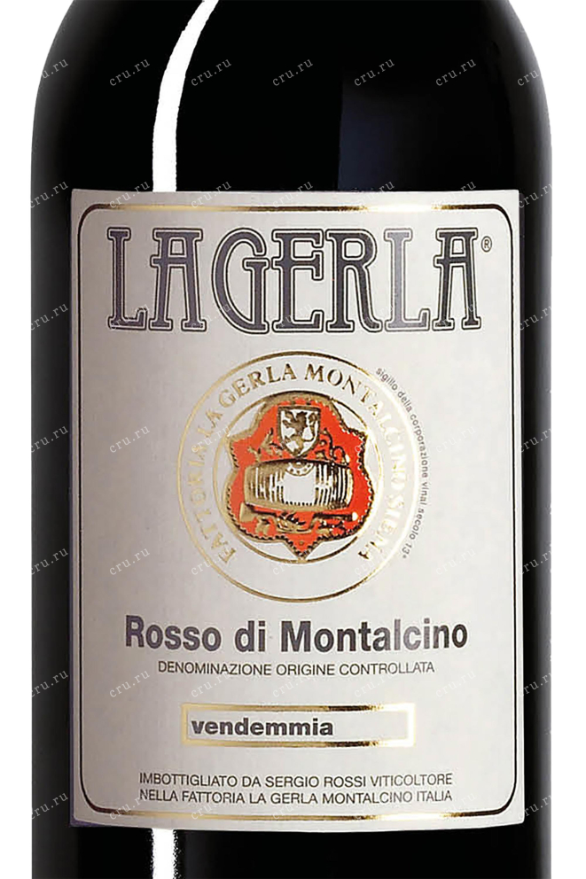 Этикетка La Gerla Rosso Di Montalcino 2016 0.75 л