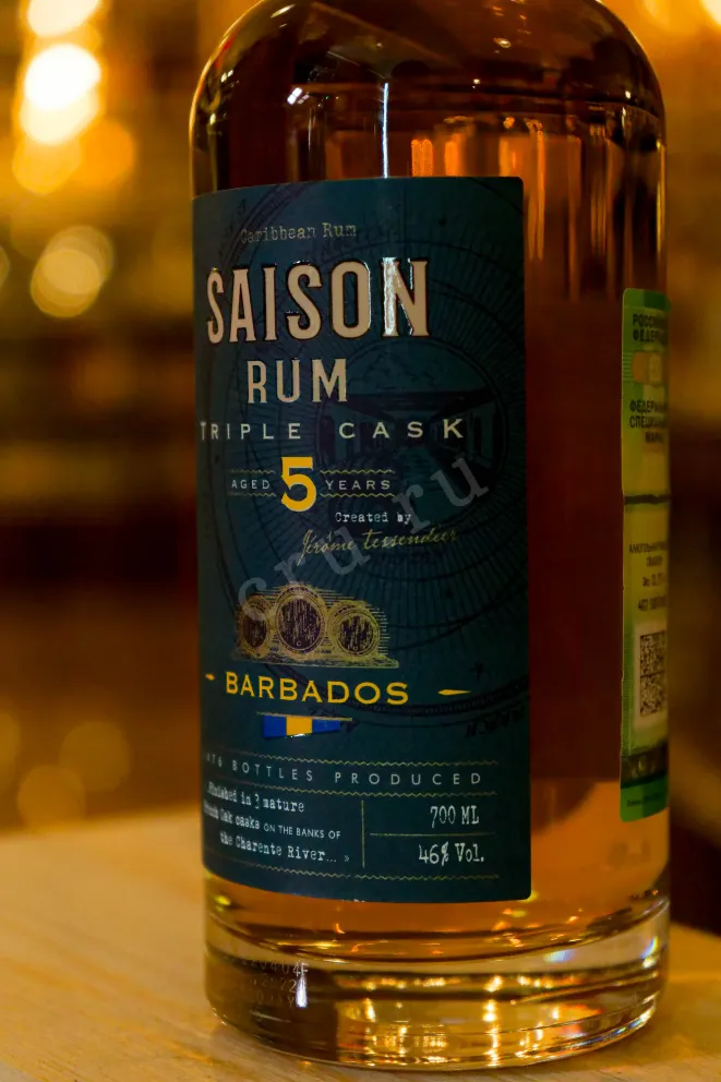 В магазине Крю Профи Saison Triple Cask Barbados 5 years 0.7 л
