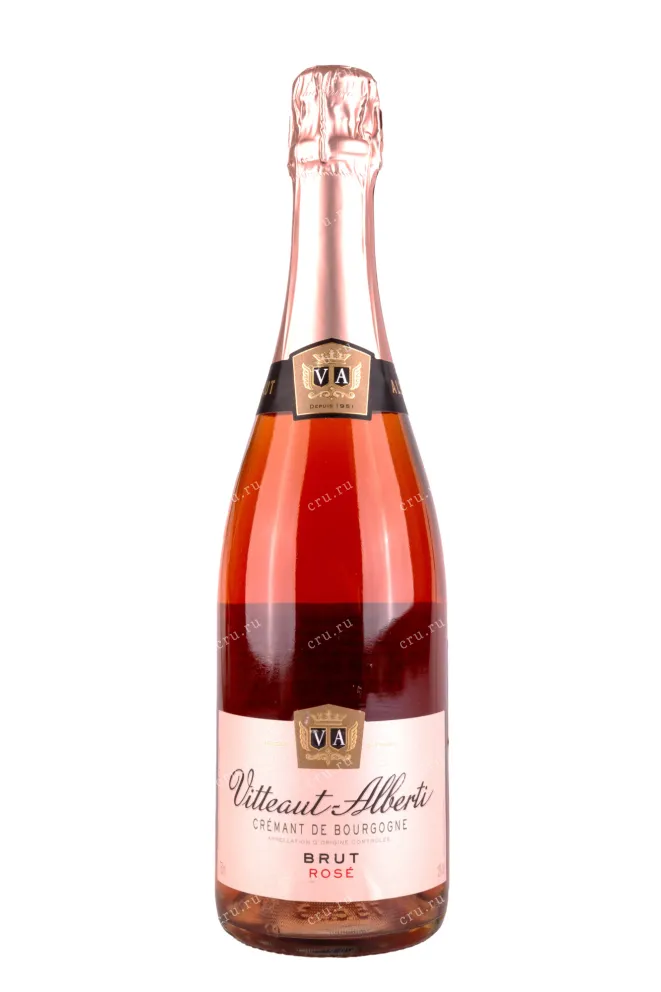 Игристое вино Vitteaut-Alberti Cremant de Bourgogne Rose Brut 2020 0.75 л