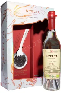 Водка Спельта Органик в подарочной упаковке с перламутровой ложкой  0.5 л