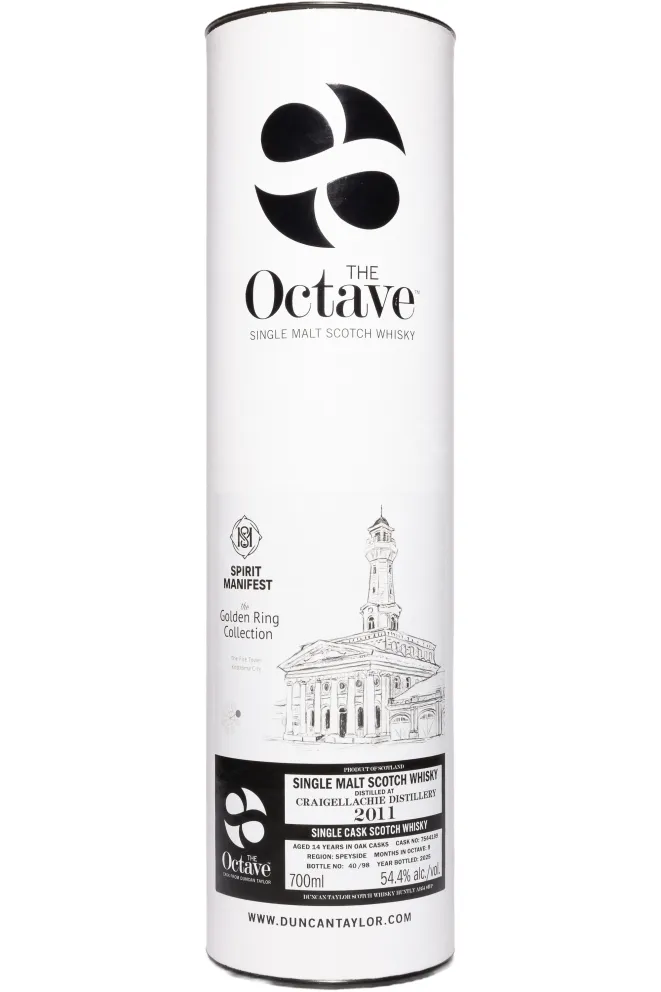 Туба Duncan Taylor Spirit Manifest Craigellachie Octave Golden Ring Collection 14 Years Old in tube 2011 0.7 л