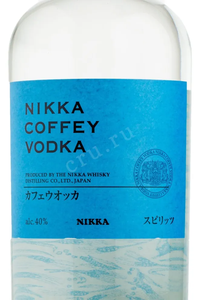 Этикетка водки Nikka Coffey 0.7