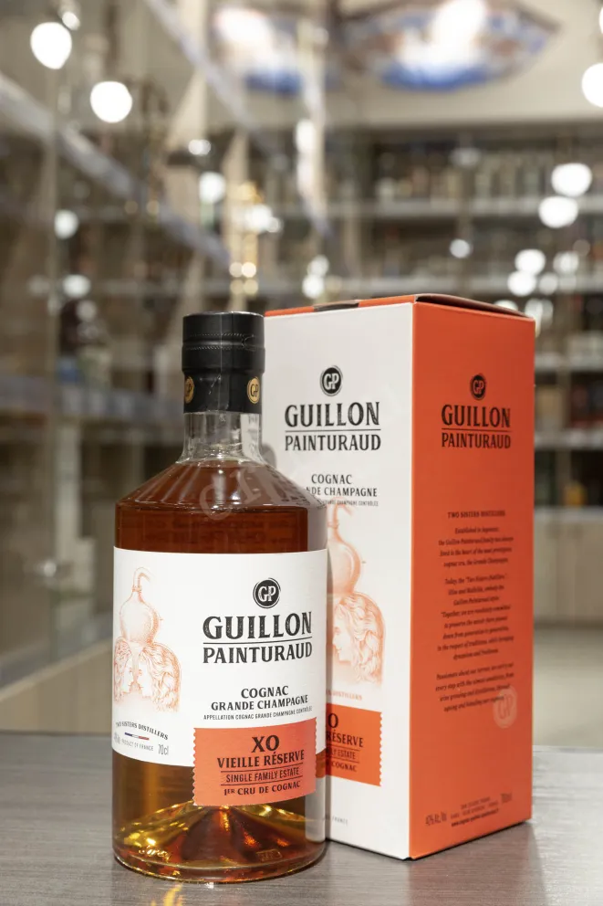 В магазине Крю Профи Guillon Painturaud XO Vielle Reserve 1er Cru de Cognac in gift box 0.7 л