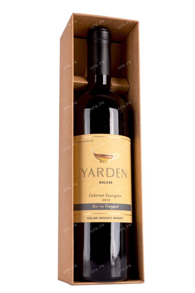 В подарочной коробке Yarden Cabernet Sauvignon Bar'on Vineyard gift box 2019 0.75 л