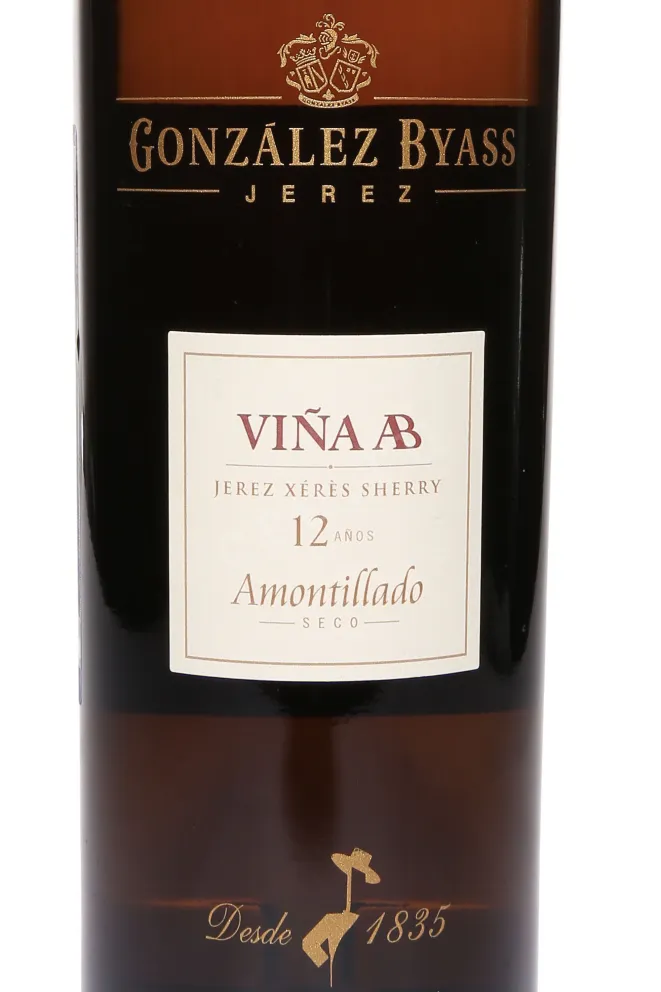 Этикетка Gonzalez Byass Viba AB Amontillado Seco 12 Years Old DO 2010 0.75 л