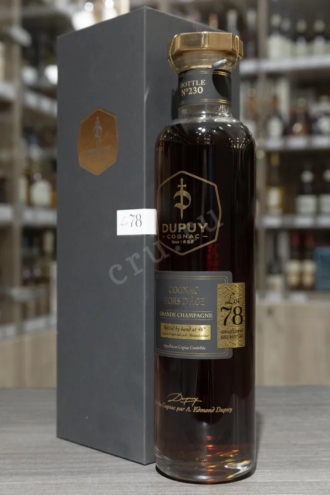 В магазине Крю Профи Dupuy Lot 78 Hors d'Age Grand Champagne AOC in gift box 0.7 л