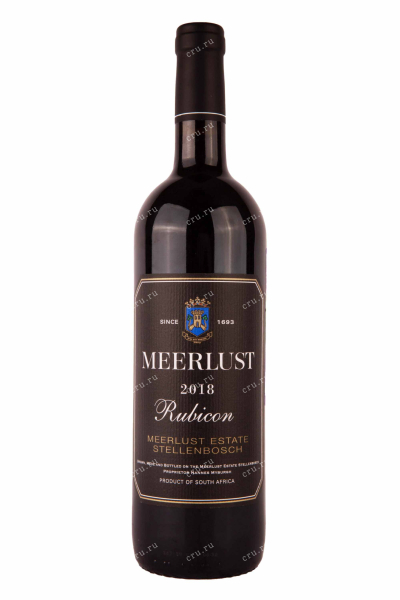 Вино Meerlust Rubicon Stellenbosch 2018 0.75 л