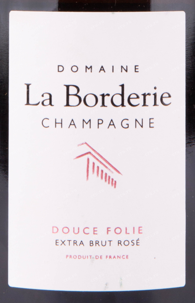 Этикетка игристого вина Domaine La Borderie Cuvee Douce Folie 0.75 л