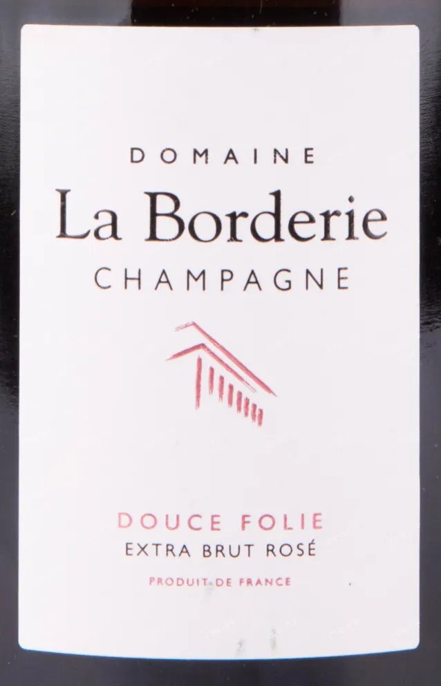 Этикетка игристого вина Domaine La Borderie Cuvee Douce Folie 0.75 л