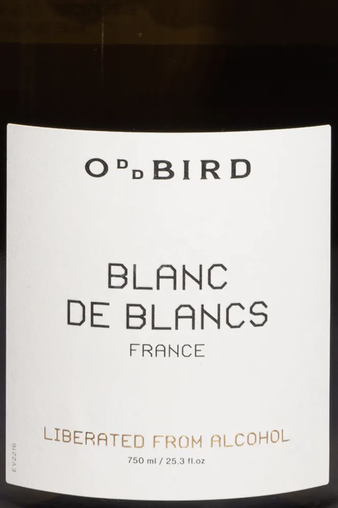 Этикетка Oddbird Blanc de Blancs 2023 0.75 л
