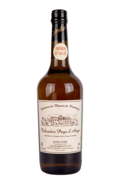 Кальвадос Domaine du Manoir de Montreuil Calvados Pays dAuge Hors dAge   0.7 л