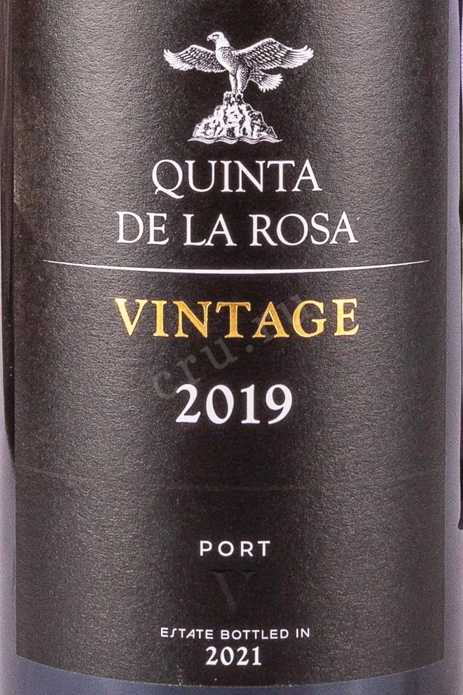 Этикетка Quinta de la Rosa Vintage 2019 0.75 л