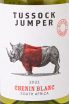 Этикетка Tussock Jumper Chenin Blanc 2021 0.75 л