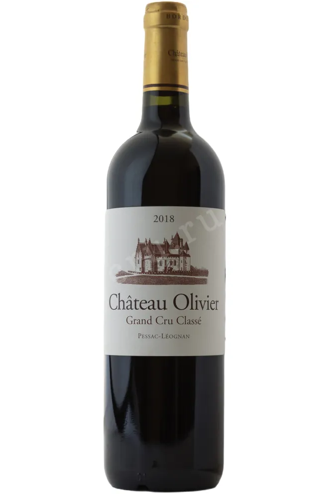 Вино Chateau Olivier Rouge Grand Cru Classe de Graves Pessac-Leognan AOC 2018 0.75 л