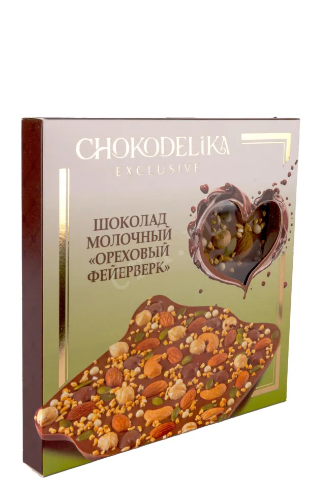 Шоколад Чокоделика молочный Ореховый фейерверк 180 г