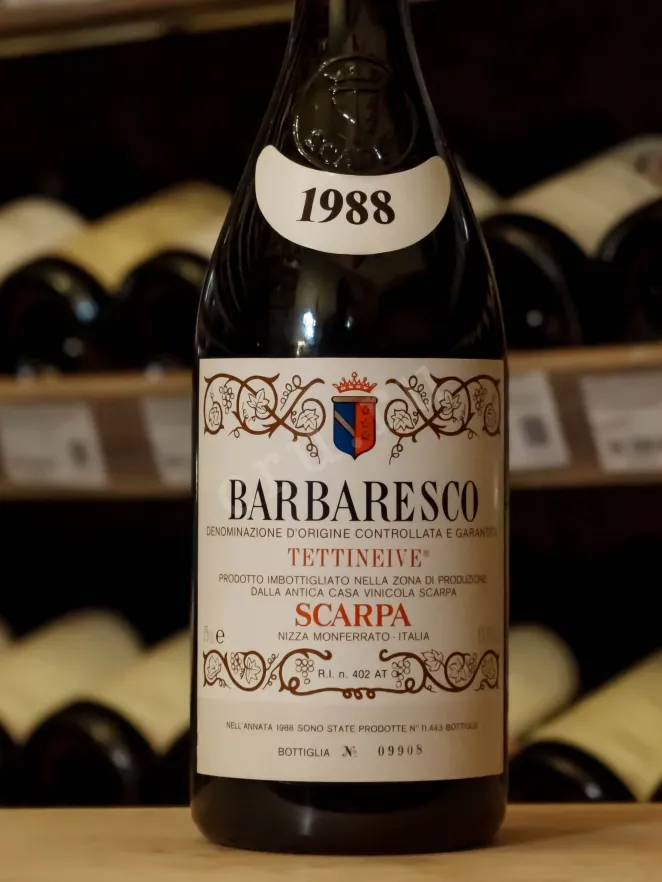 В магазине Крю Профи Scarpa Tettineive Barbaresco DOCG 1988 0.75 л